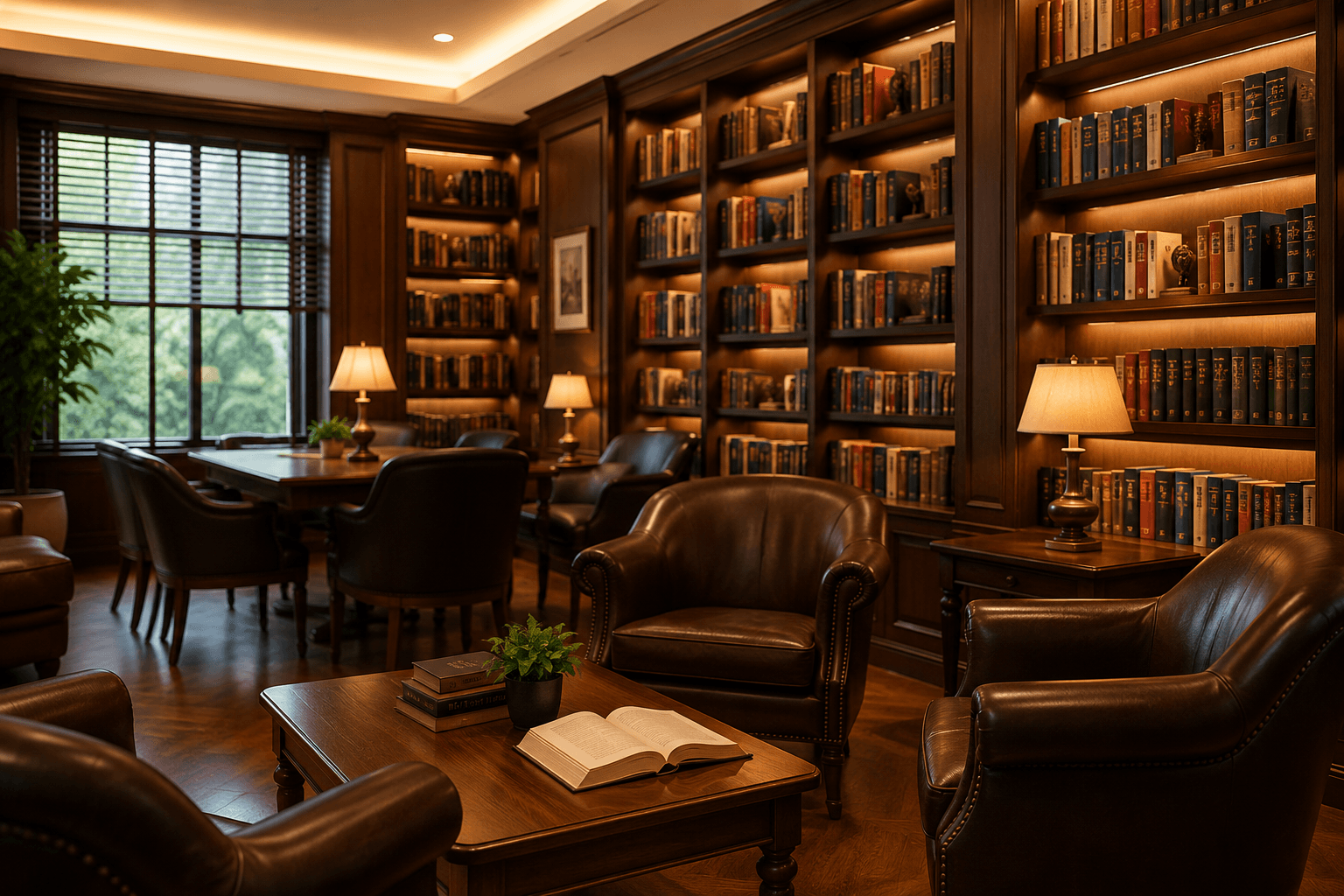 Library and reading lounge